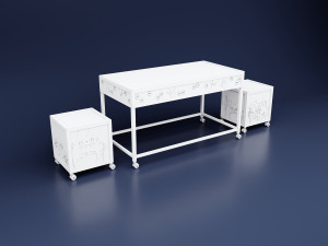 Sci-fi glow totoro anime furniture set 3Dモデル