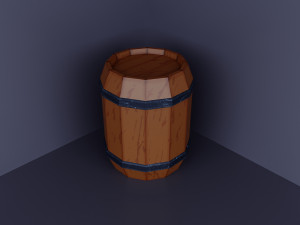 Low poly wood set Modello 3D