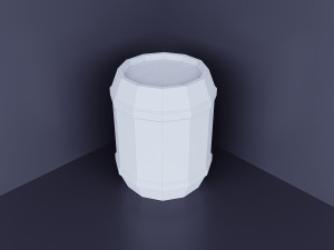 Low poly wood set Modello 3D