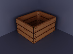 Low poly wood set Modello 3D