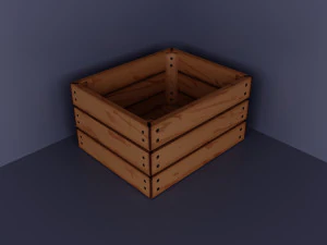 Low poly wood set 3D Model