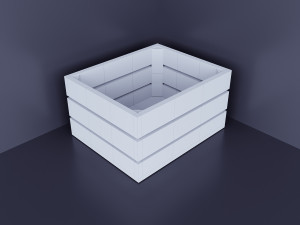 Low poly wood set Modello 3D