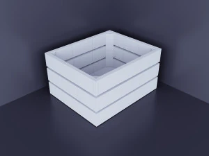 Low poly wood set 3D Model