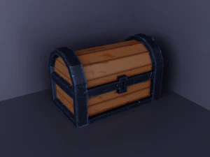 Low poly wood set 3D Model