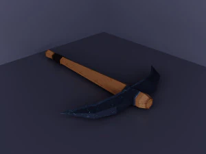 Low poly wood set 3D Model