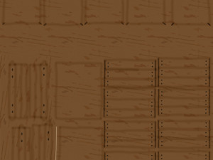 Low poly wood set Modello 3D