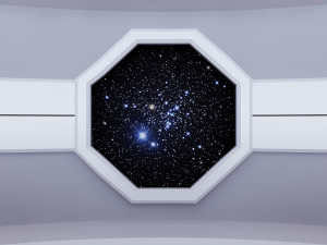 Scifi futuristic reception space interior 3D Модель