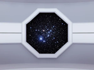 Scifi futuristic reception space interior 3D Model