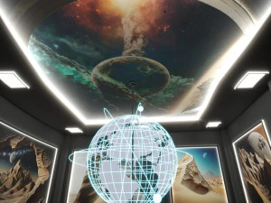Int&eacute;rieur du mus&eacute;e de g&eacute;ologie et de l'espace Modèle 3D