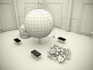 Interior of the museum of geology and space 3D 모델