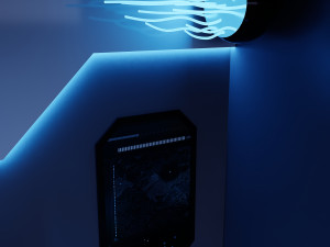 Scifi cyber futuristic jellyfish design reception 3Dモデル