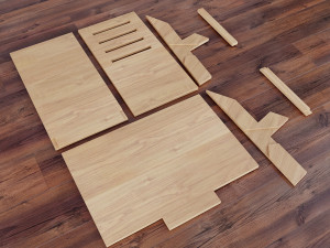 Mobile adjustable standing transforming table for laptop CNC 3D 模型