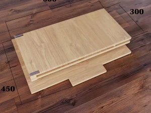 Mobile adjustable standing transforming table for laptop CNC 3D Model
