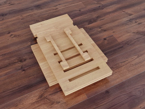 Mobile adjustable standing transforming table for laptop CNC 3D 模型