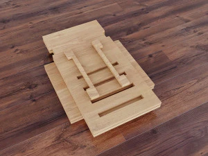 Mobile adjustable standing transforming table for laptop CNC 3D Model