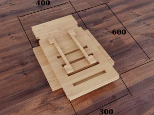 Mobile adjustable standing transforming table for laptop CNC 3D Model