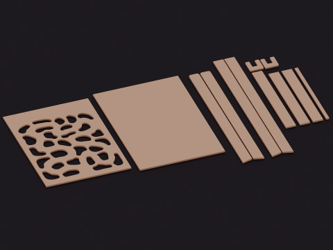 Hire craft wooden hand street game CNC drawings available 3Dモデル