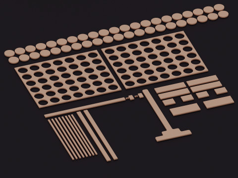 Hire craft wooden hand street game CNC drawings available 3Dモデル
