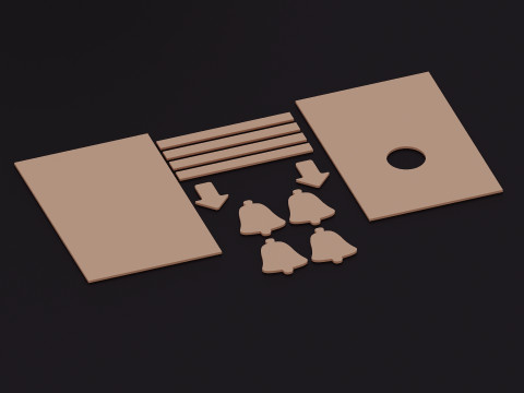 Hire craft wooden hand street game CNC drawings available 3Dモデル