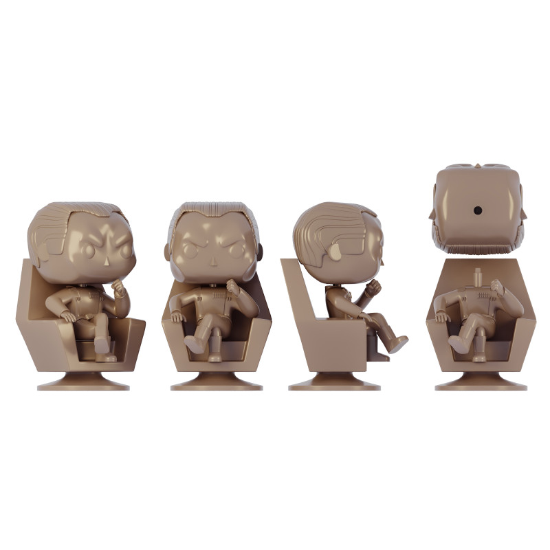 figurine funko pop Grand Admiral Thrawn 3D Model .c4d .max .obj .3ds .fbx .stl .blend 