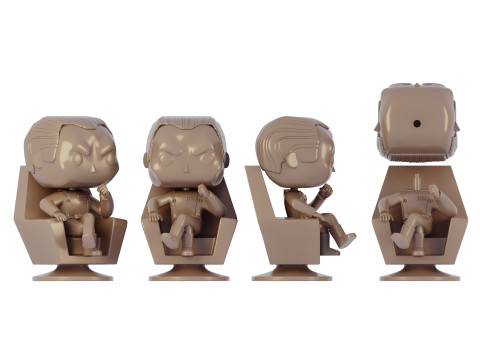 heykelcik funko pop Büyük Amiral Thrawn 3D Model