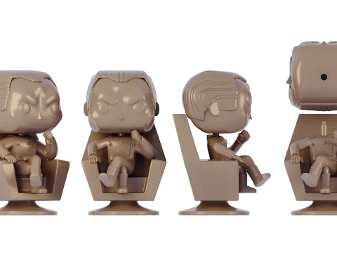 figurine funko pop Grand Admiral Thrawn 3D Model