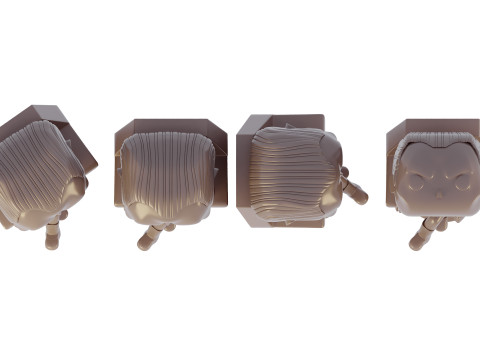 figurine funko pop Grand Admiral Thrawn 3D Model