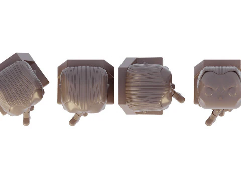 figurine funko pop Grand Admiral Thrawn 3D Model