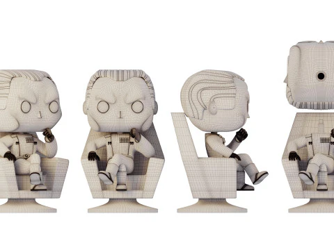 figurine funko pop Grand Admiral Thrawn 3D Model