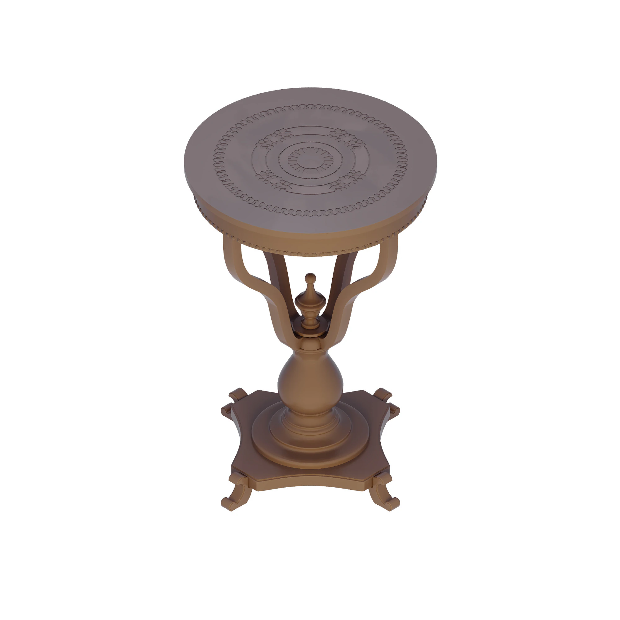 Vintage retro designer wooden coffee table 3D Model .c4d .max .obj .3ds .fbx .stl .blend 