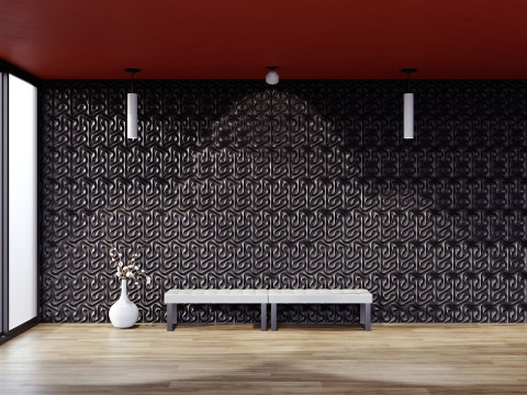 一套 3D 瓷砖体积图形不寻常模型 3D 模型