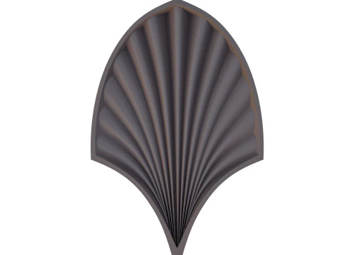 3D patterned tiles in the style of a flower petal 3D Model