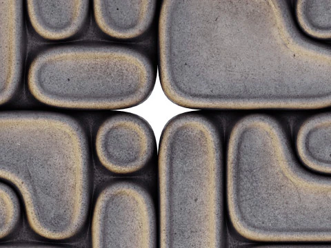 Tegels met een bijzonder 3D-patroon 3D Model