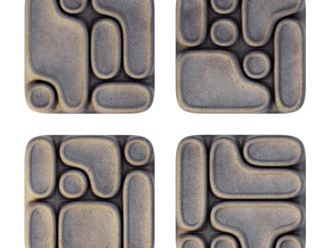 Tegels met een bijzonder 3D-patroon 3D Model