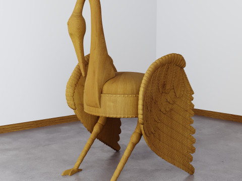 빈티지 새 스타일 의자 3D 모델