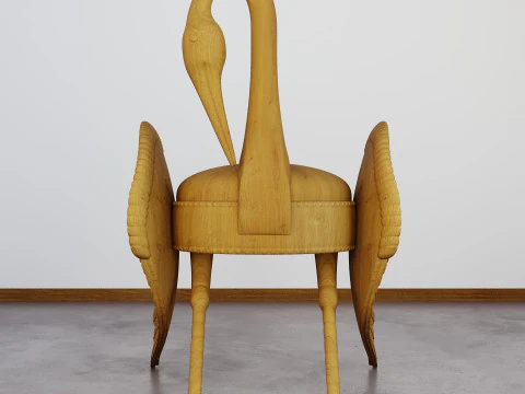 Vintage Bird-Style Chair 3D Model