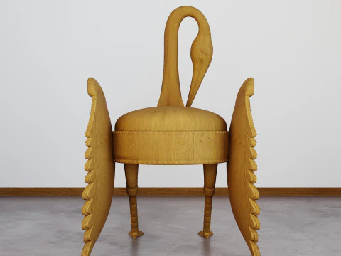Vintage Bird-Style Chair 3D Model