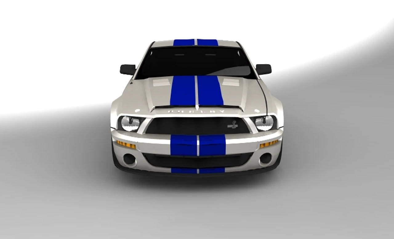mustang gt500 3D Model .c4d .max .obj .3ds .fbx .stl .blend 