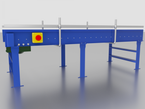 straight roller conveyor Modello 3D