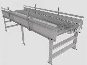 straight roller conveyor Modello 3D