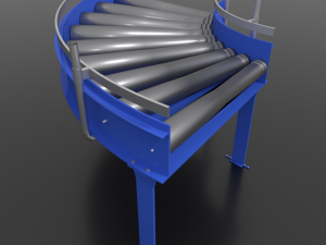 90 degree corner roller conveyor 3D 模型