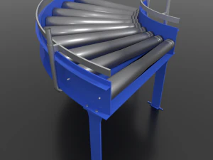90 degree corner roller conveyor 3D Model