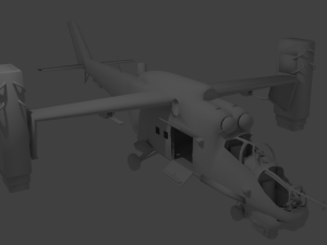 mi-24 super heavy 2054 3D Model