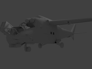 mi-24 super heavy 2054 3D Модель