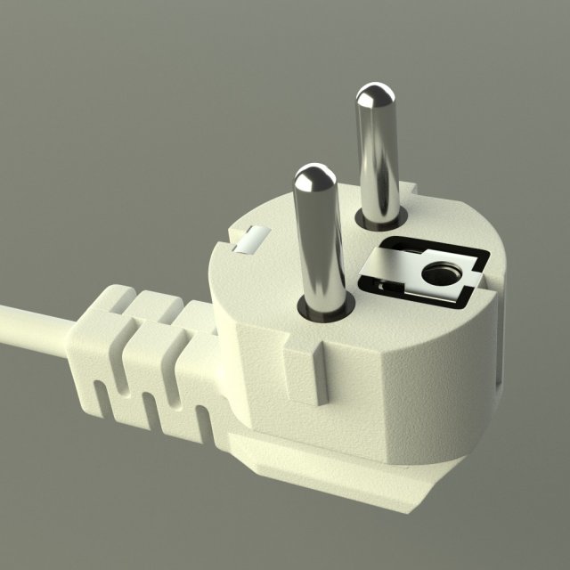 electric plug 3D-Modell .c4d .max .obj .3ds .fbx .stl .blend 