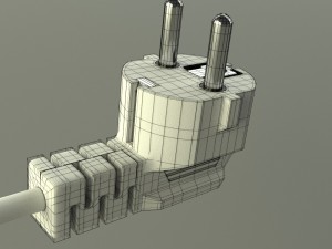 electric plug 3D-Modell