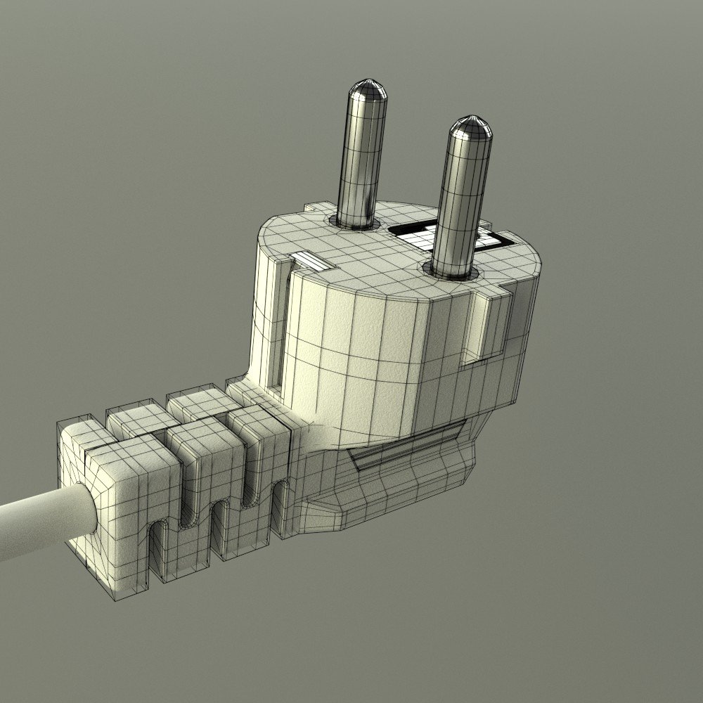 electric plug 3D Model in Parts 3DExport