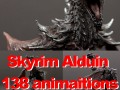 Dragon skyrim alduin 138 animaitions 3D Modell