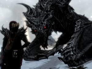 Dragon skyrim alduin 138 animaitions 3D Model