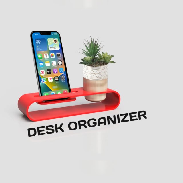 Desk organizer and planter Modelo de impresión 3D .c4d .max .obj .3ds .fbx .stl .blend 